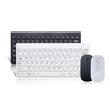 Load image into Gallery viewer, Simple ultra-slim black mini wireless keyboard and mouse